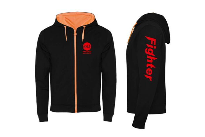SUDADERA CON CREMALLERA Y CAPUCHA MOD. MUGENFU 2.0 DOS COLORES - Imagen 2
